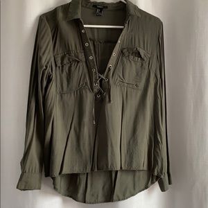 Military Green Shirt / Blouse